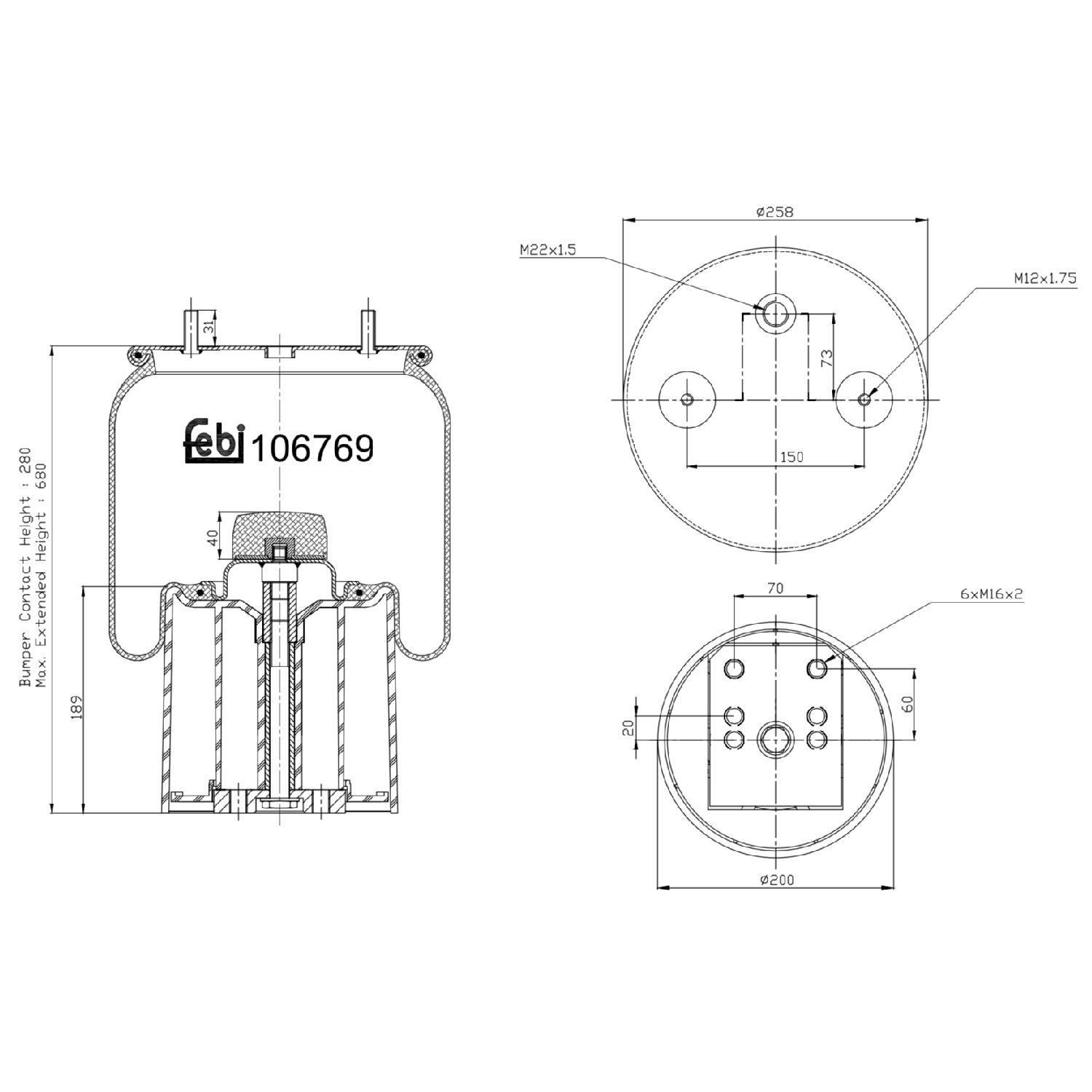 FEBI BILSTEIN 106769 200mm