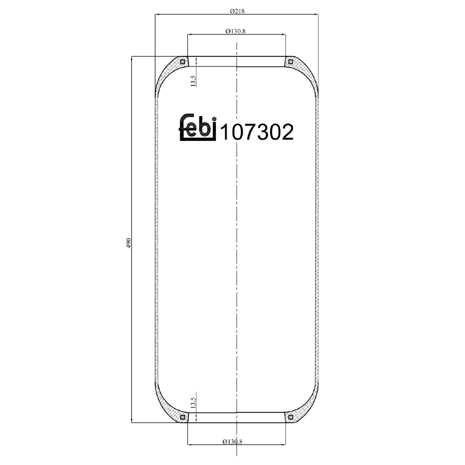 FEBI BILSTEIN 107302 130mm for IVECO