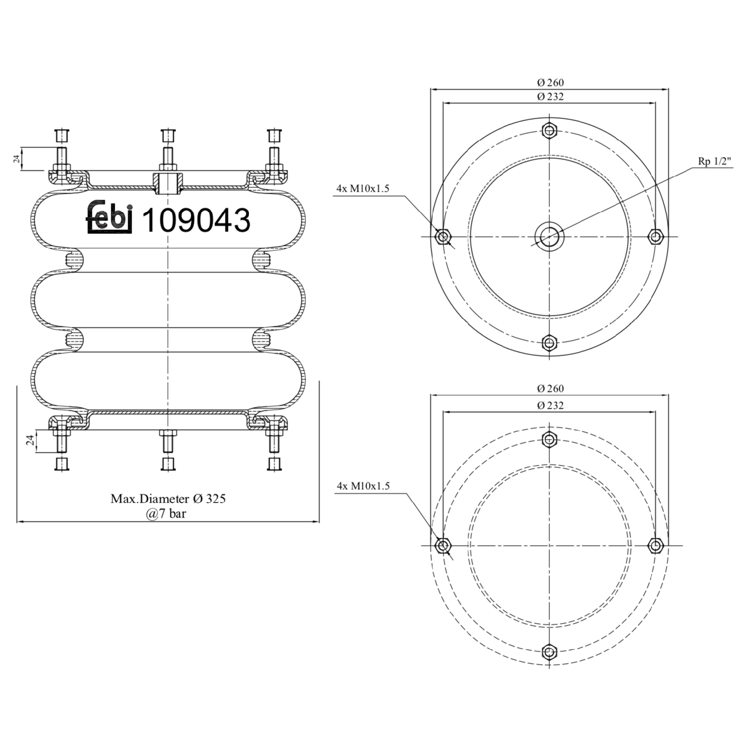 FEBI BILSTEIN 109043 232mm