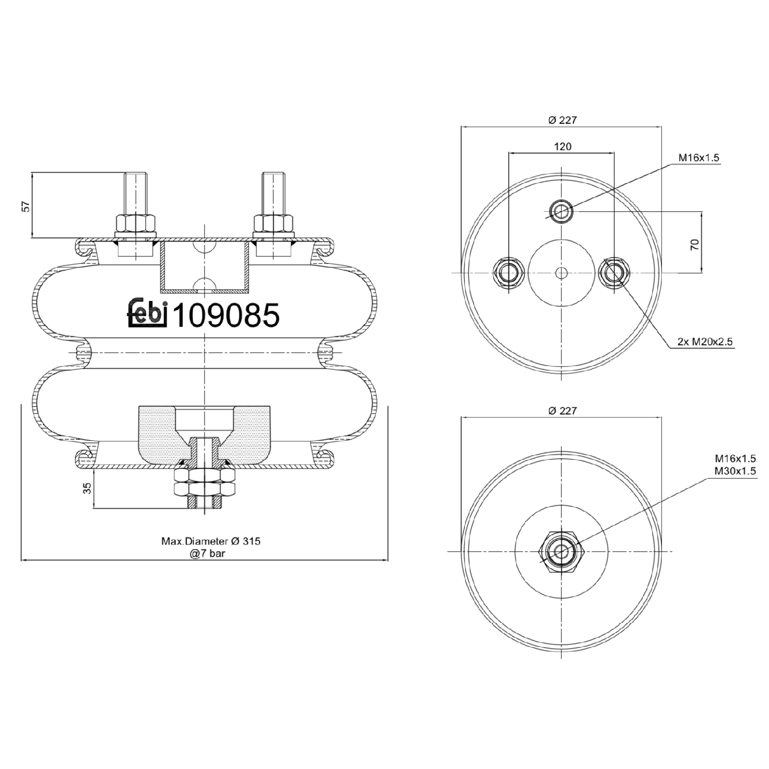 FEBI BILSTEIN 109085 227mm
