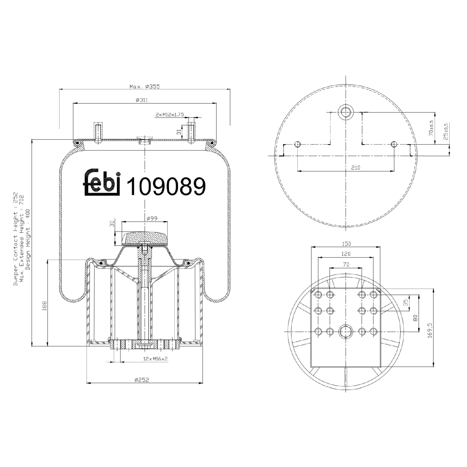 FEBI BILSTEIN 109089 250mm