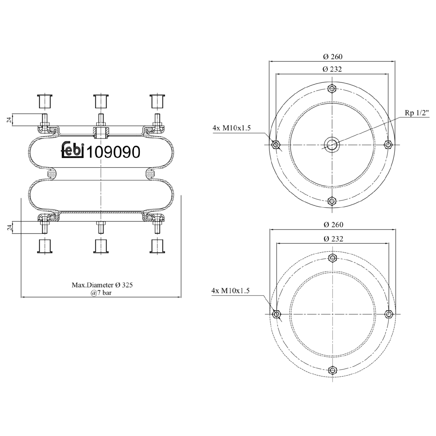 FEBI BILSTEIN 109090 300mm