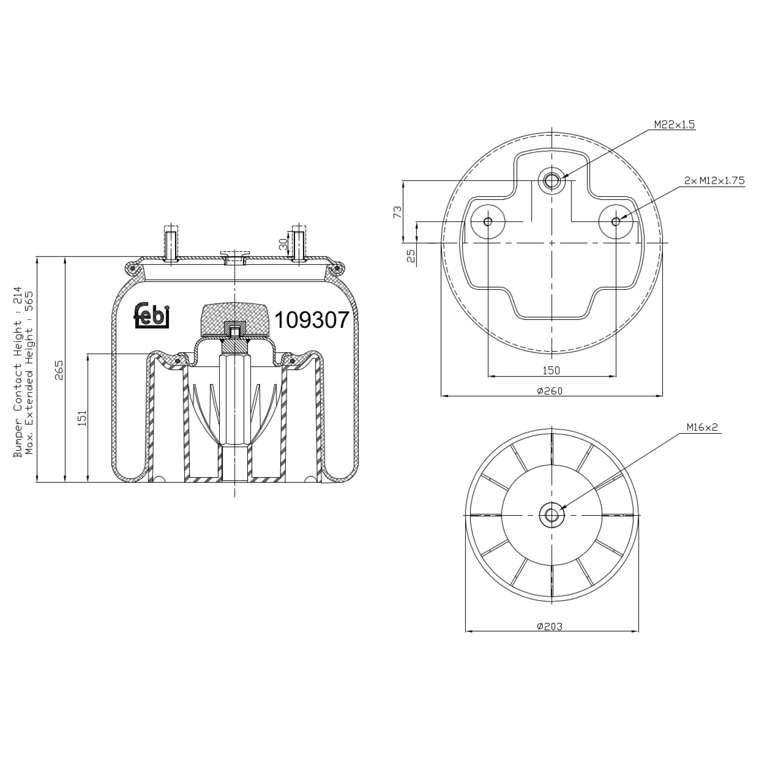 FEBI BILSTEIN 109307 260mm