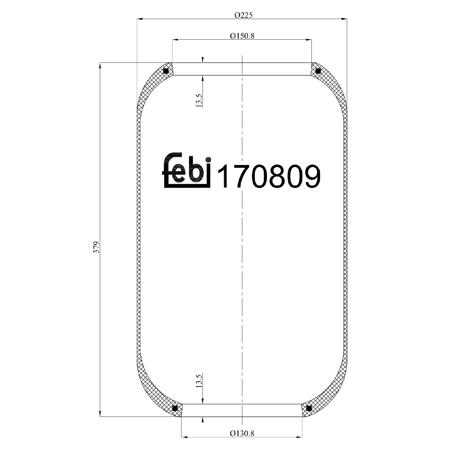 FEBI BILSTEIN 170809 150mm for VOLVO