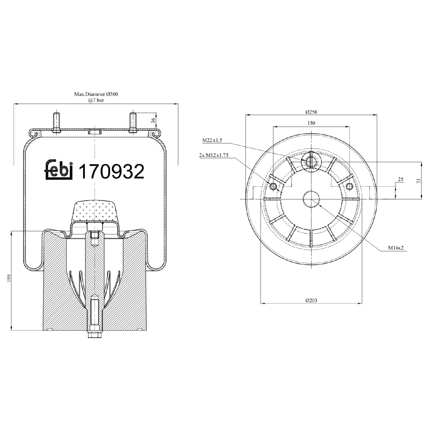 FEBI BILSTEIN 170932 203mm