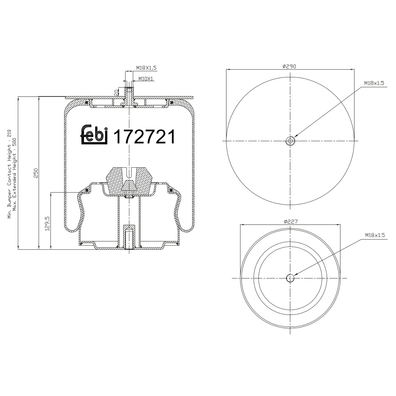 FEBI BILSTEIN 172721 290mm for BYD