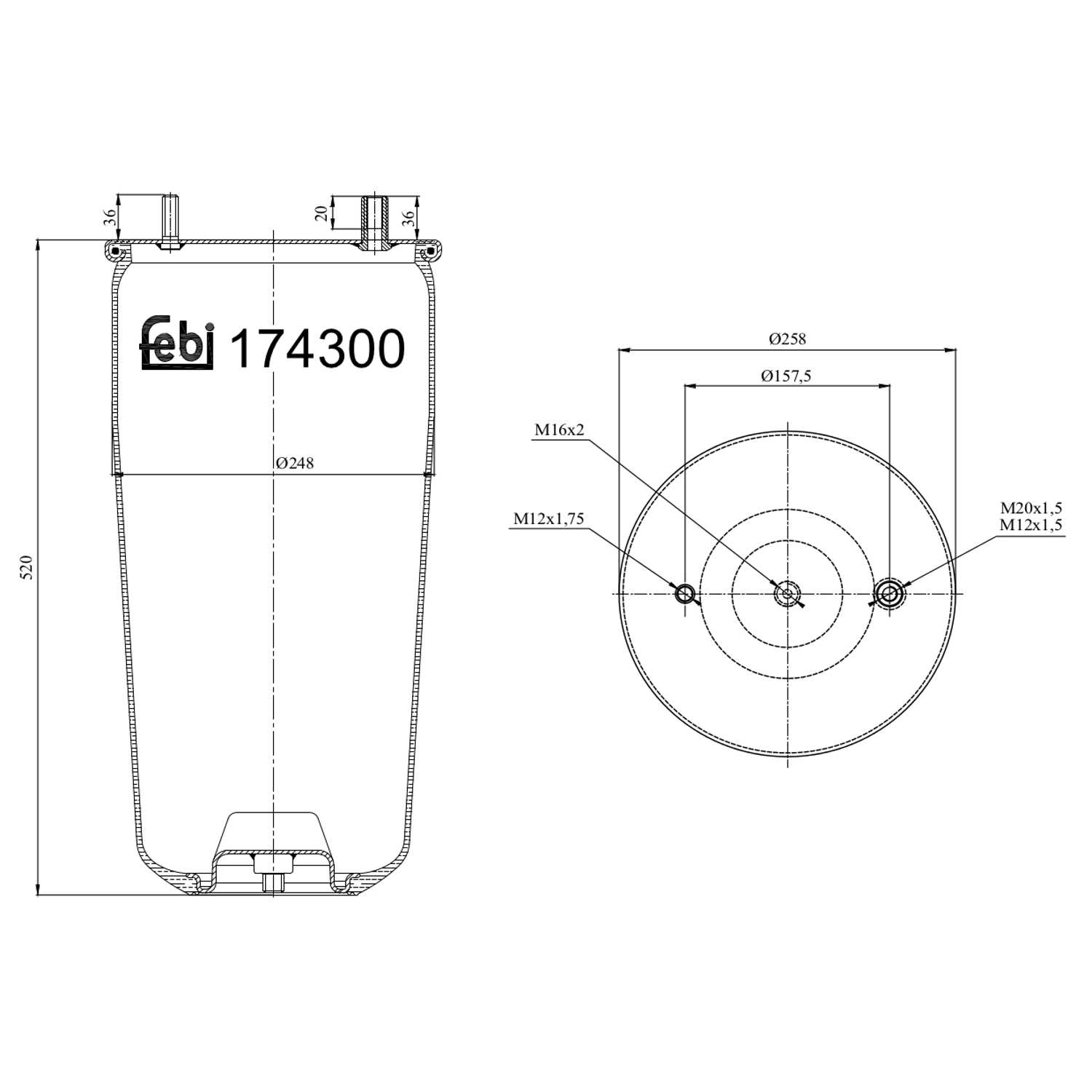 FEBI BILSTEIN 174301 157mm