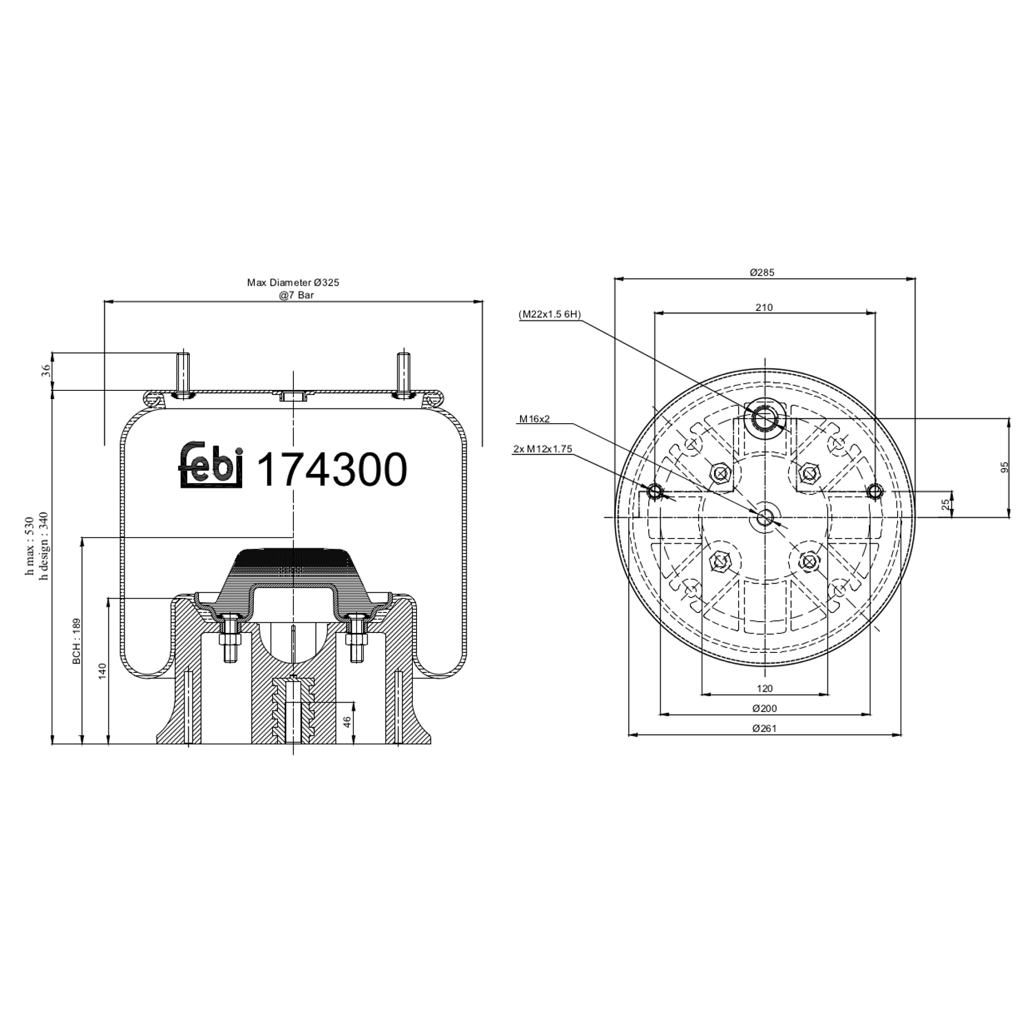 FEBI BILSTEIN 174300 261mm