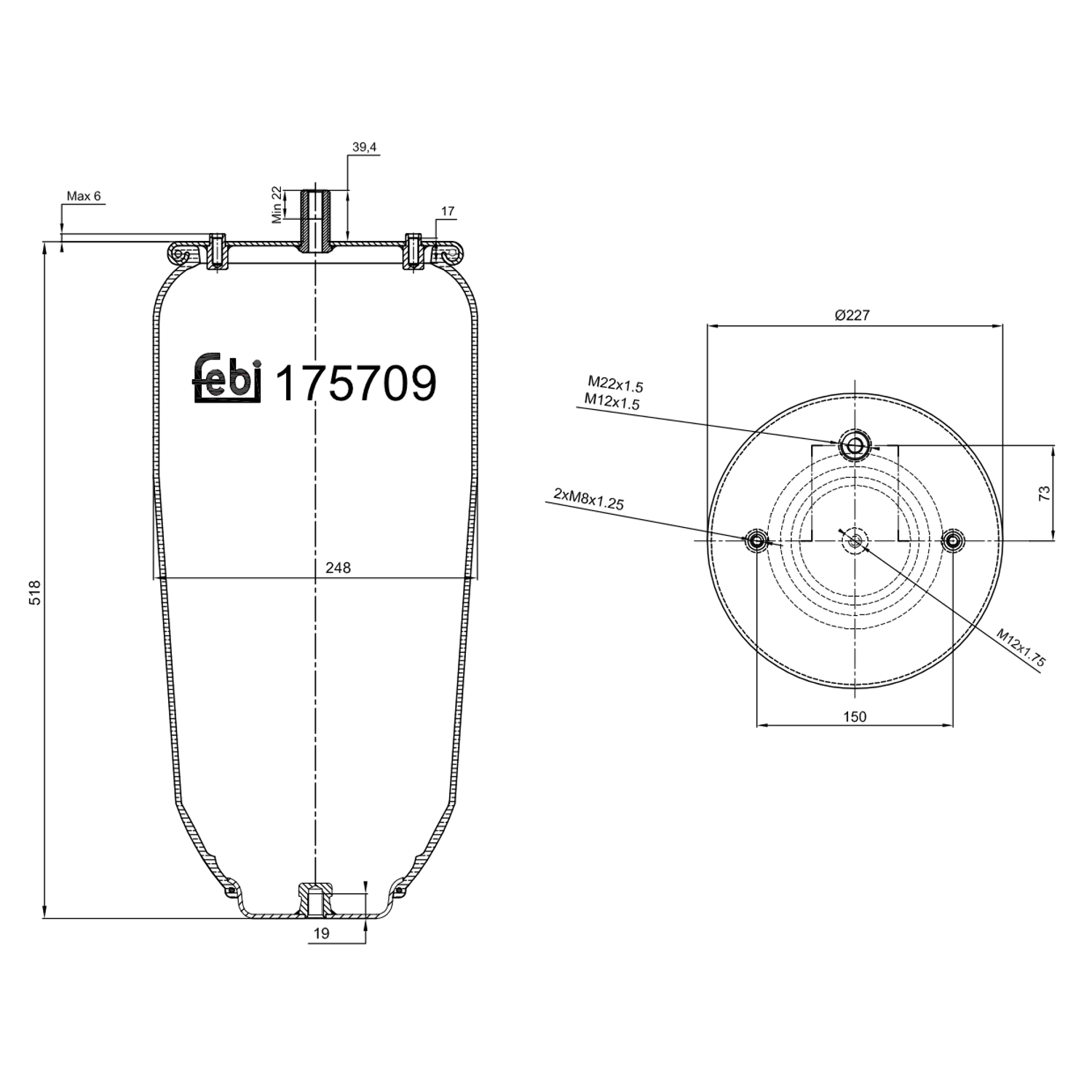 FEBI BILSTEIN 175709 228mm