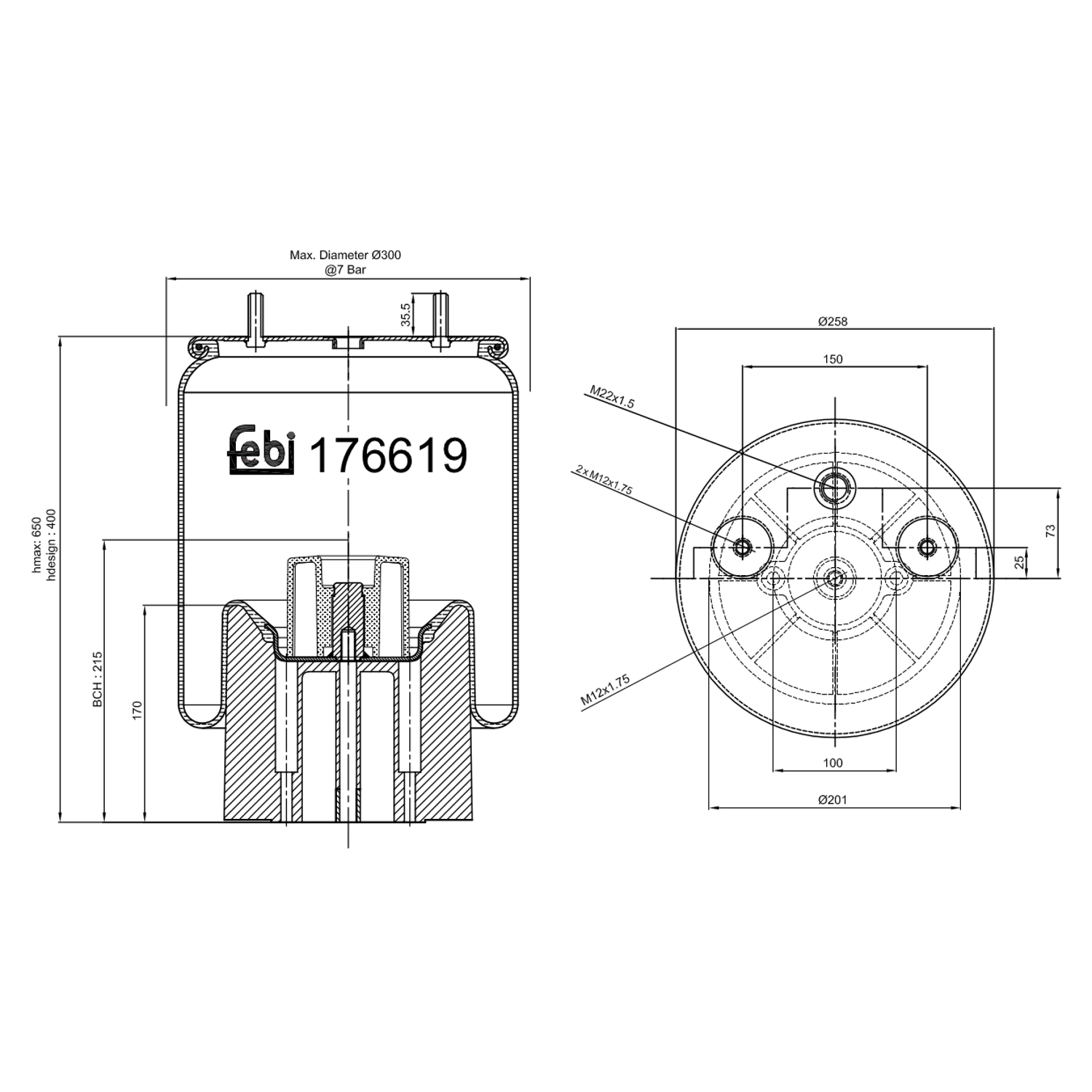 FEBI BILSTEIN 176619 201mm