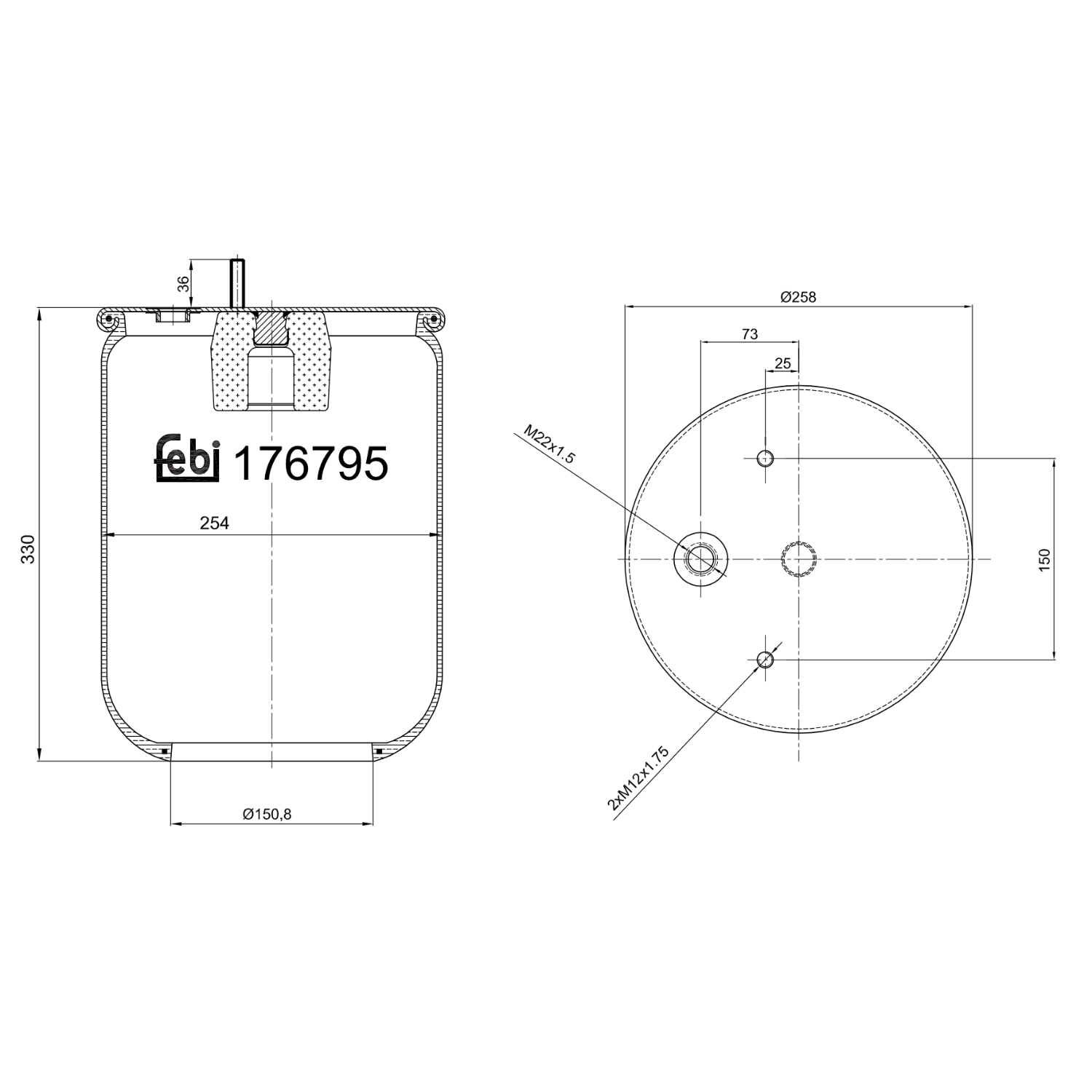 FEBI BILSTEIN 176795 150mm