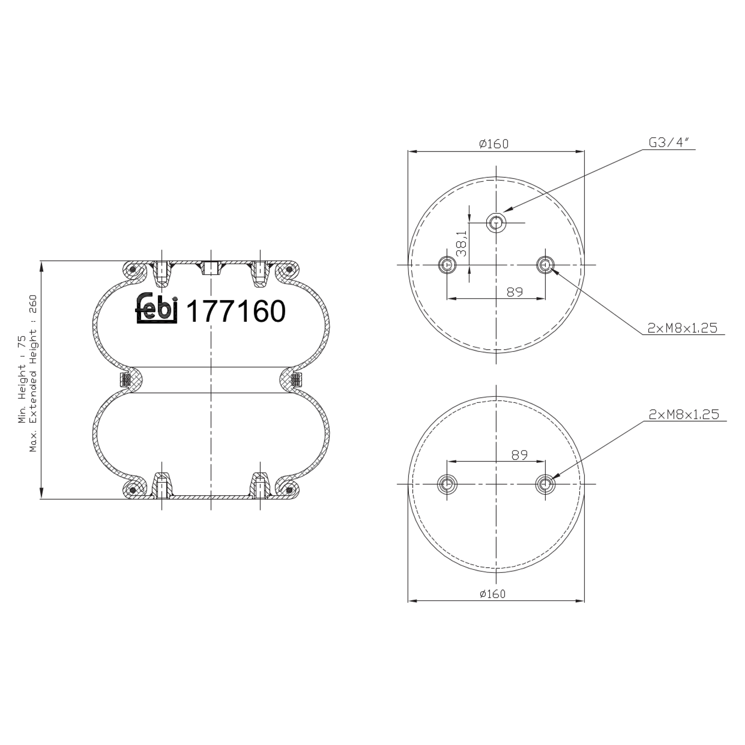 FEBI BILSTEIN 177160 160mm
