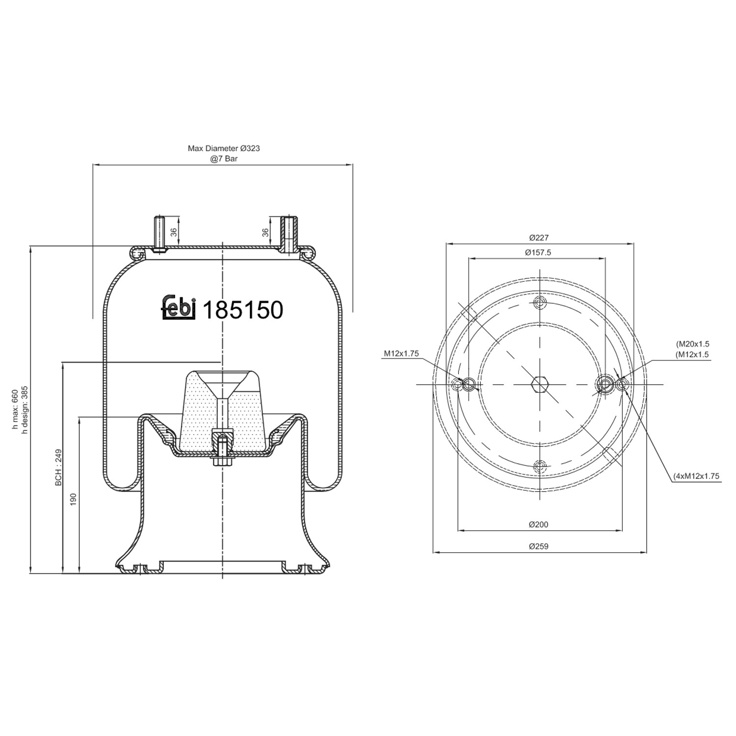 FEBI BILSTEIN 185150 259mm