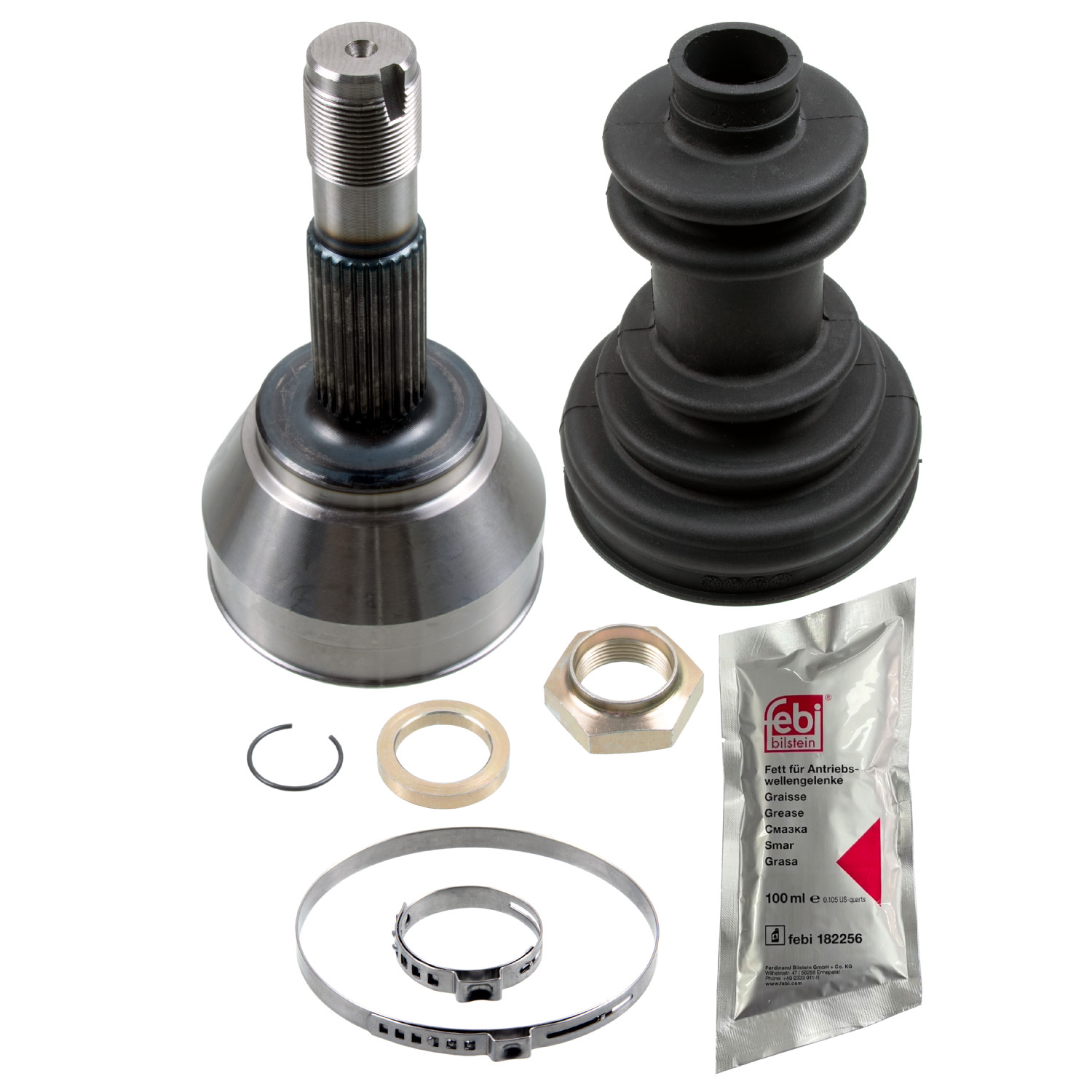 FEBI BILSTEIN Ledsæt, drivaksel 185458 højre foraksel for PEUGEOT FIAT