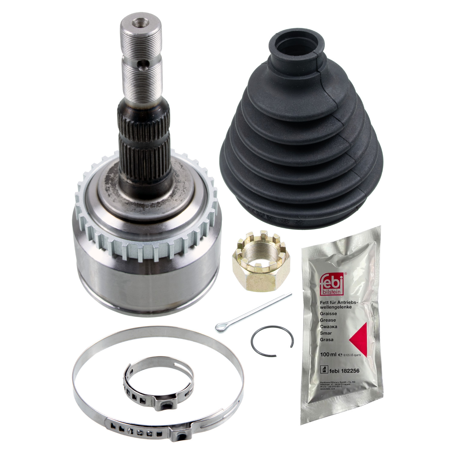 FEBI BILSTEIN Ledsæt, drivaksel 185753 højre foraksel for OPEL VAUXHALL
