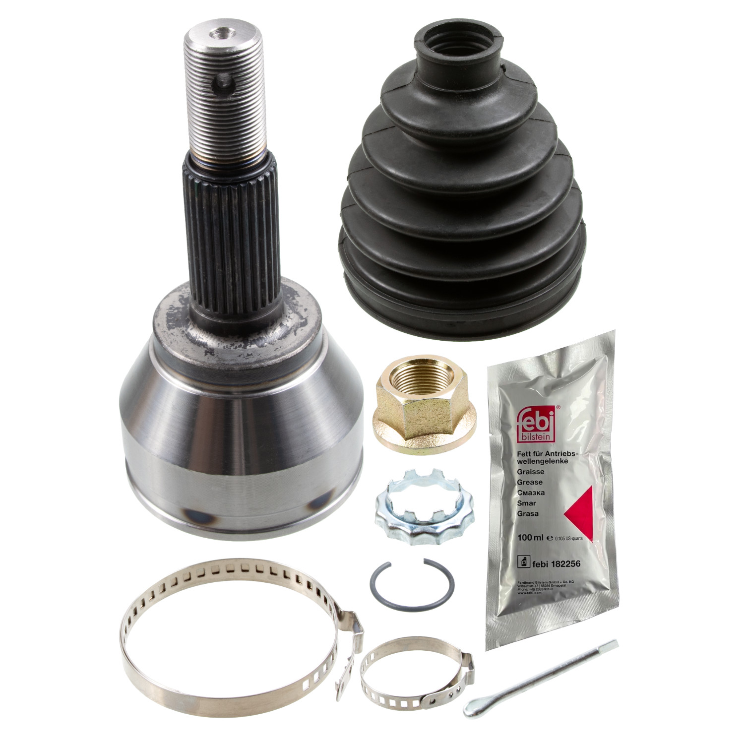 FEBI BILSTEIN Ledsæt, drivaksel 185843 højre foraksel for NISSAN