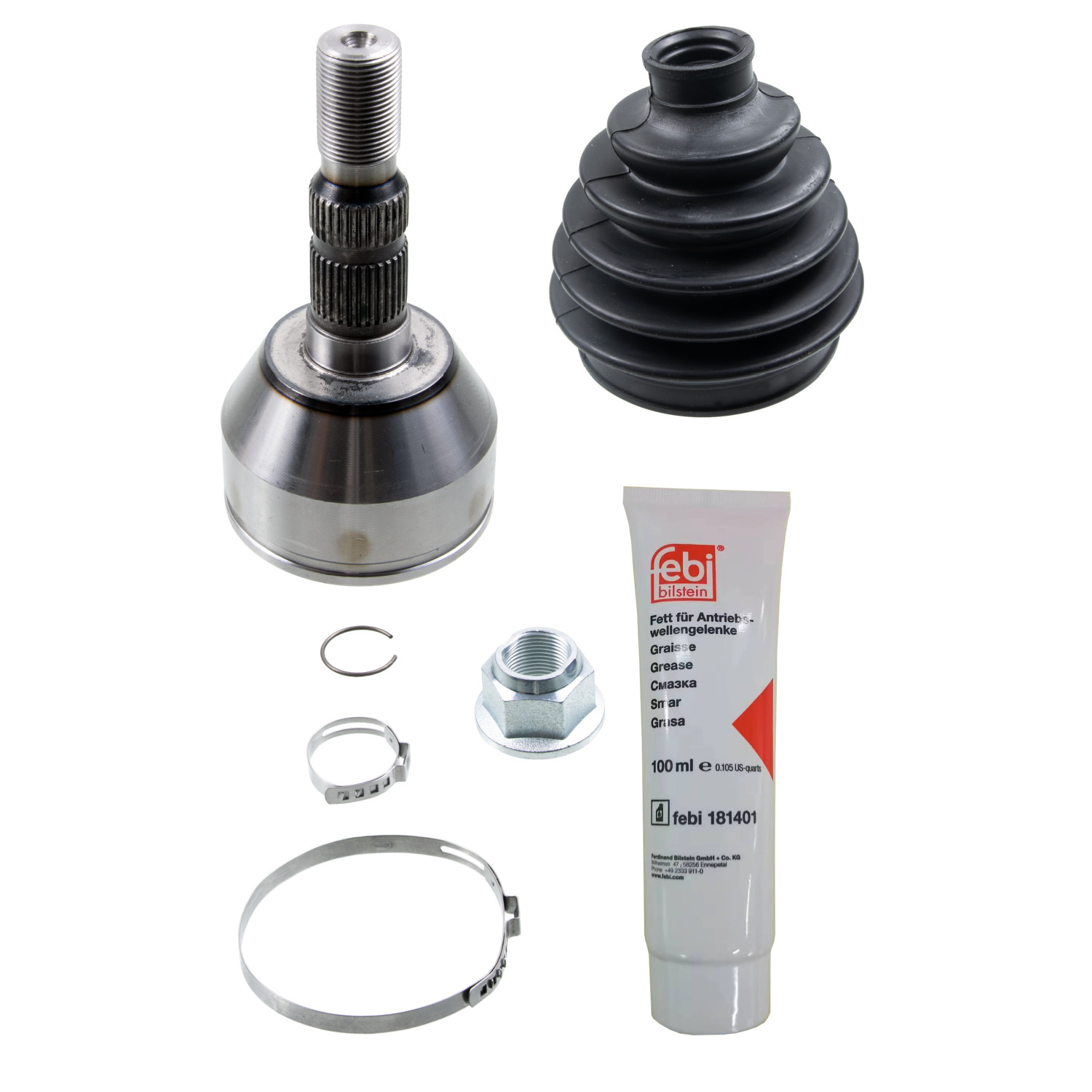 FEBI BILSTEIN Ledsæt, drivaksel 185872 højre foraksel for VAUXHALL
