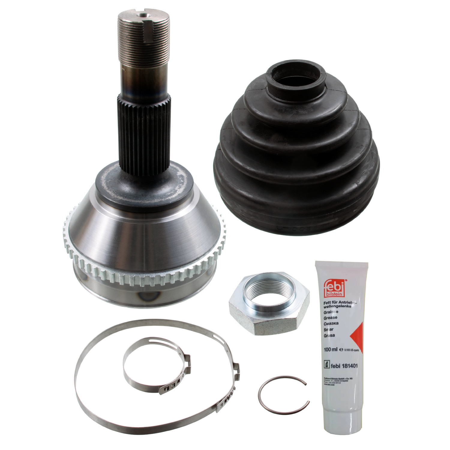 FEBI BILSTEIN Ledsæt, drivaksel 186064 højre foraksel for FIAT