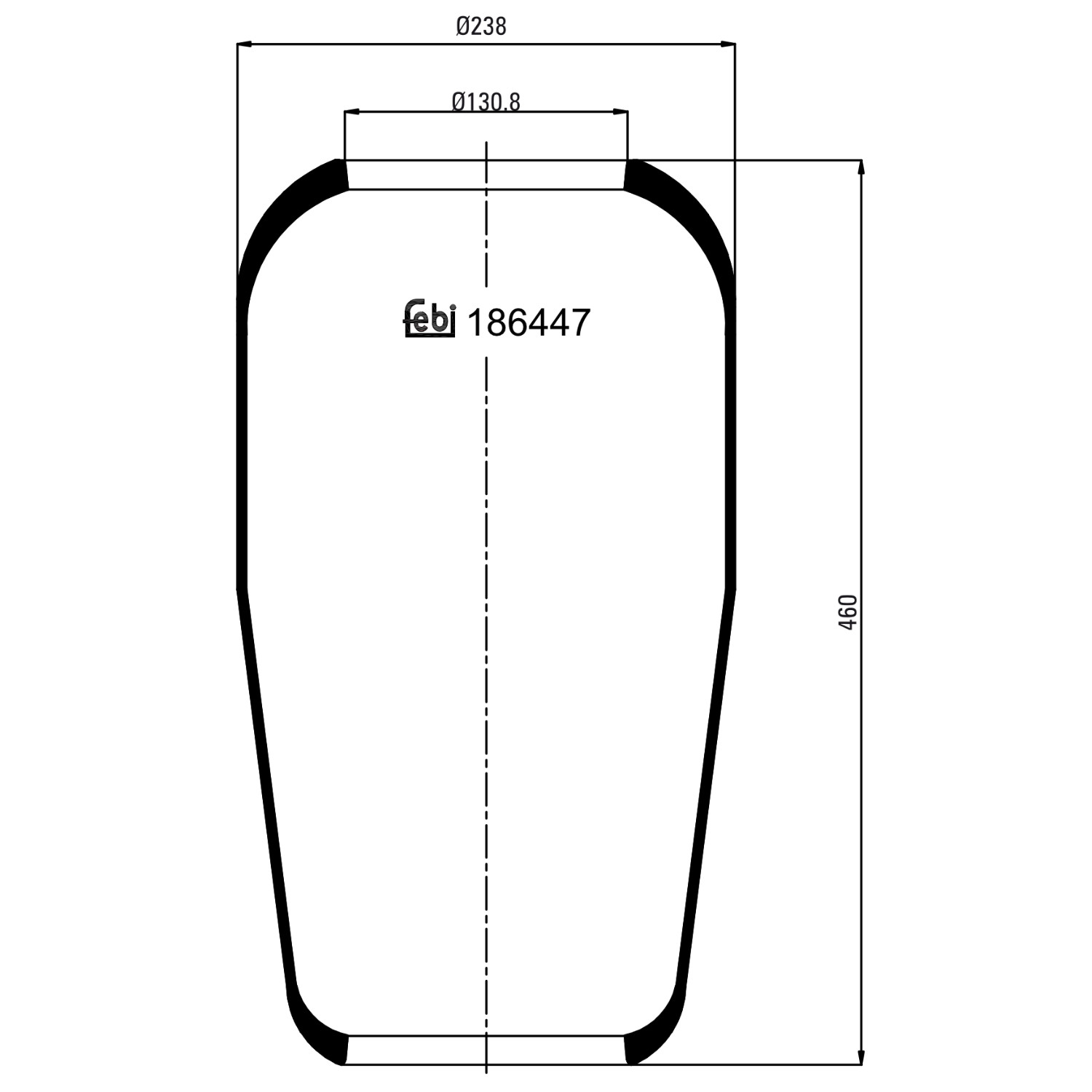 FEBI BILSTEIN 186447 131mm for MAN