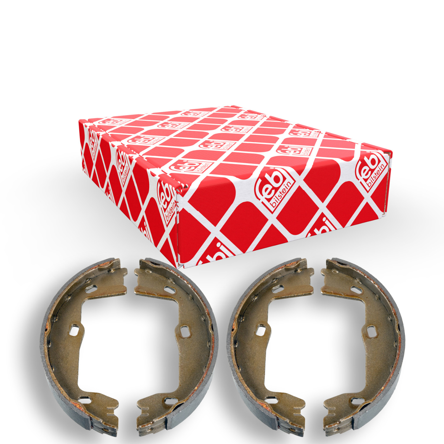 FEBI BILSTEIN Bremsebakkesæt, parkeringsbremse 17459 bagaksel for OPEL SAAB VAUXHALL GENERAL MOTORS