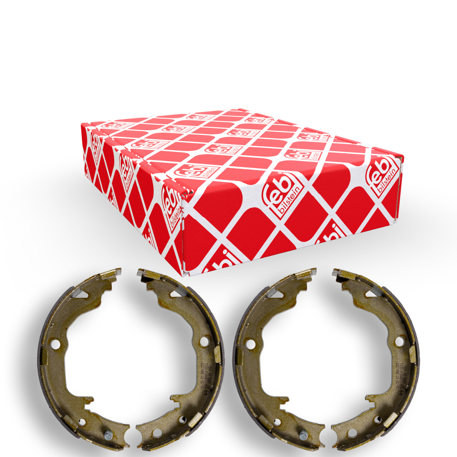 FEBI BILSTEIN Bremsebakkesæt, parkeringsbremse 171039 bagaksel for JEEP MITSUBISHI