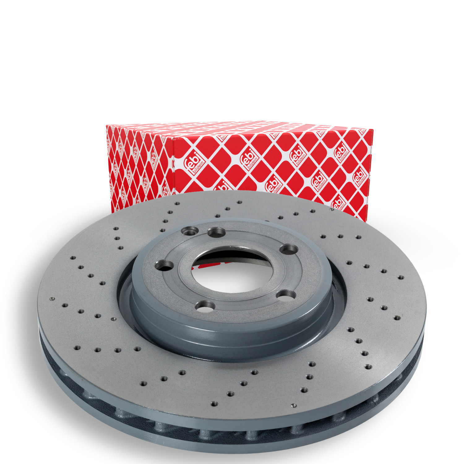 FEBI BILSTEIN Bremseskive 107500 foraksel perforeret 322mm for MERCEDES-BENZ