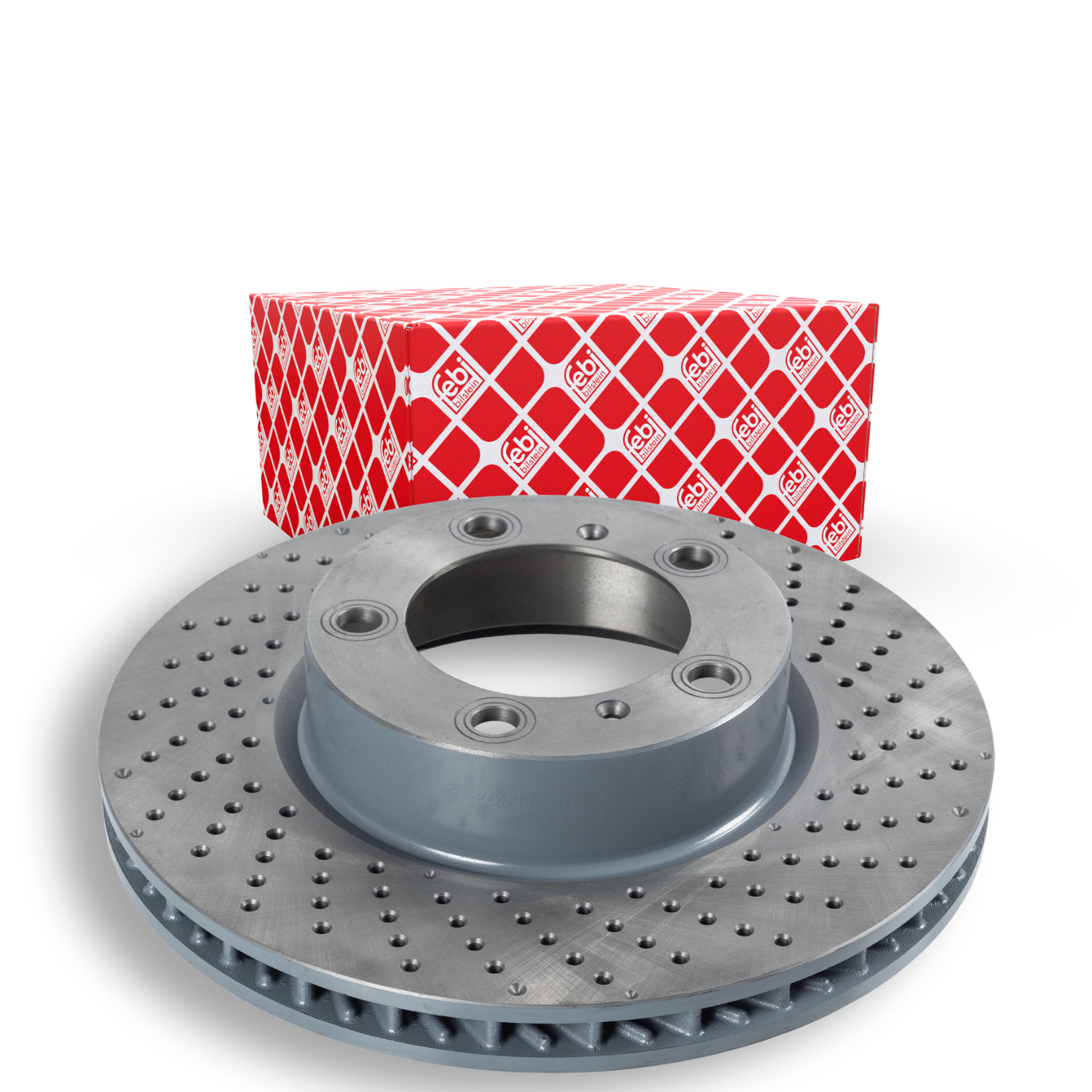 FEBI BILSTEIN Bremseskive 108214 højre foraksel perforeret 315mm 28mm for PORSCHE