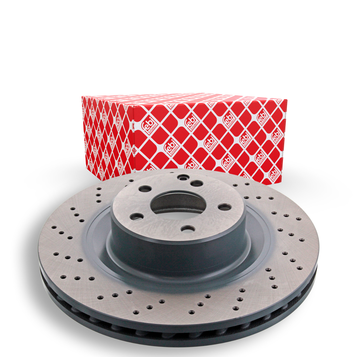 FEBI BILSTEIN Bremseskive 44032 foraksel perforeret 345mm for MERCEDES-BENZ
