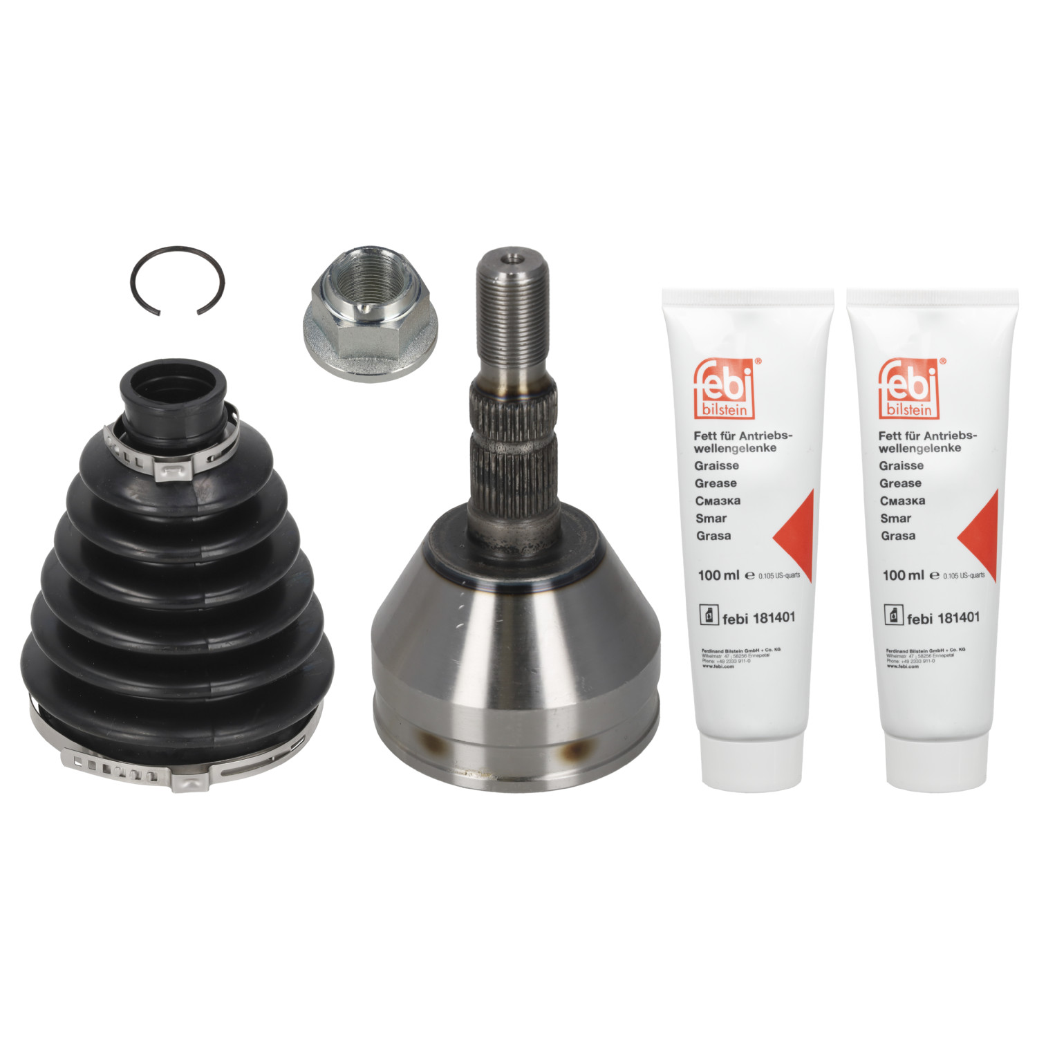 FEBI BILSTEIN Ledsæt, drivaksel 185869 højre foraksel for VAUXHALL
