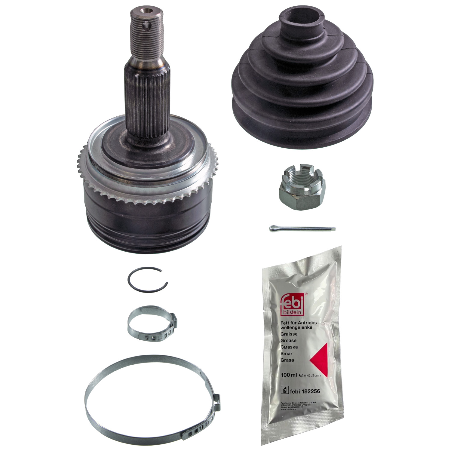 FEBI BILSTEIN Ledsæt, drivaksel 185128 højre foraksel for MITSUBISHI
