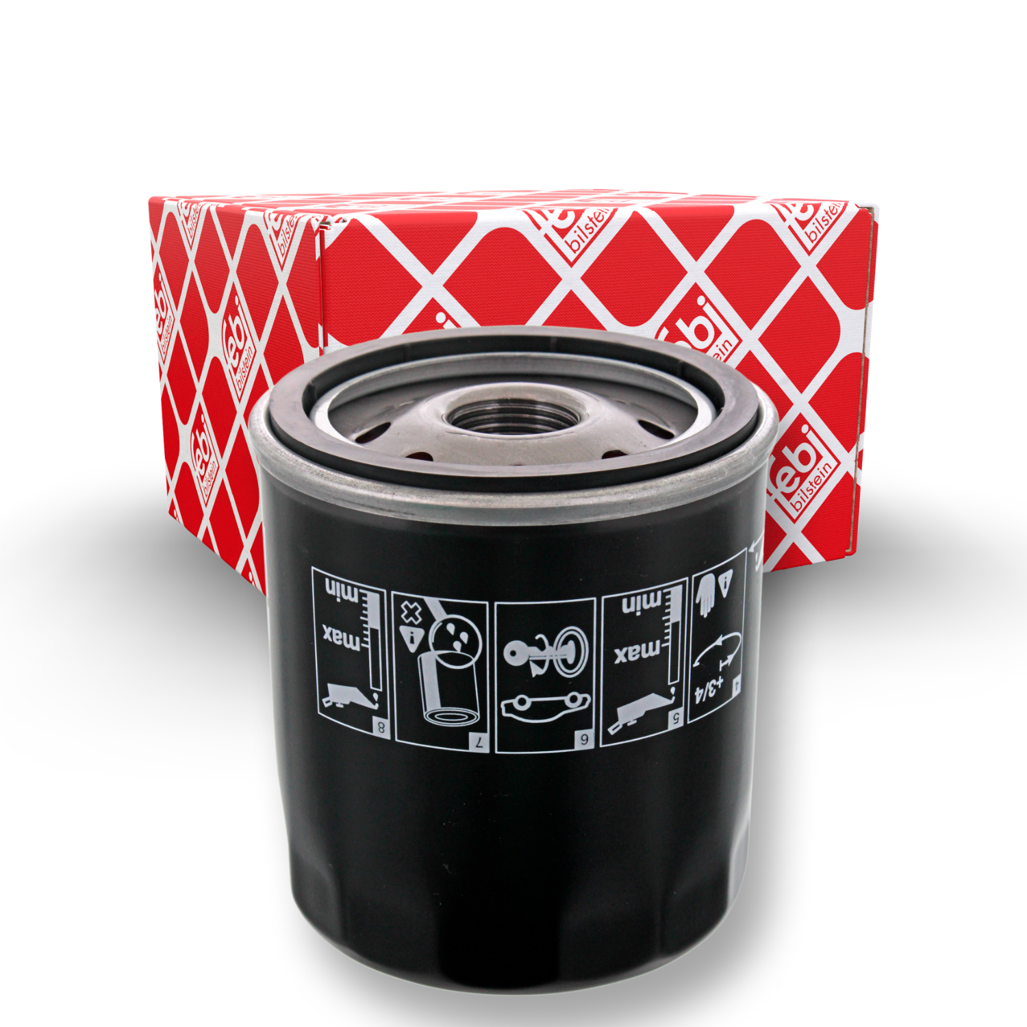 FEBI BILSTEIN Oliefilter 48527 Påskruet 93mm for VW