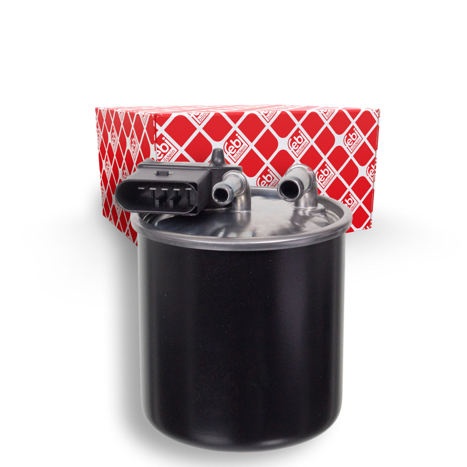 FEBI BILSTEIN Brændstof-filter 100476 med filtervarme 124mm for MERCEDES-BENZ