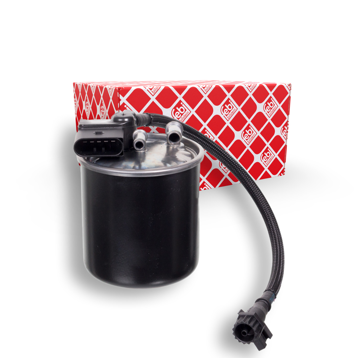 FEBI BILSTEIN Brændstof-filter 100475 med filtervarme for_oe_number_48|til original-nummer|651 090 30 52 124mm for MERCEDES-BENZ