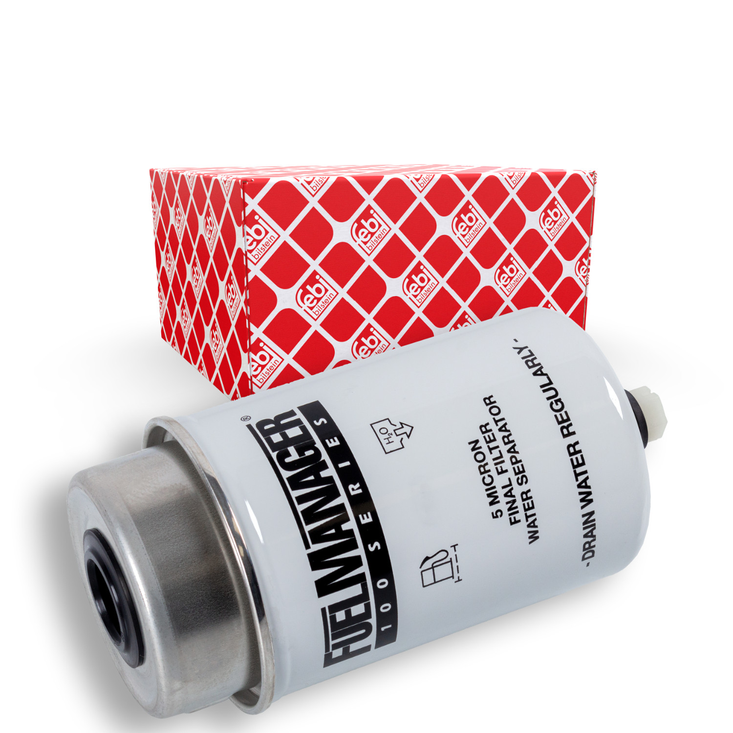 FEBI BILSTEIN Brændstof-filter 170057 med vandaftapningsskrue inner_diameter_mm_496|Indvendig diameter [mm]|20 height_mm_209|Højde [mm]|166 outer_diam