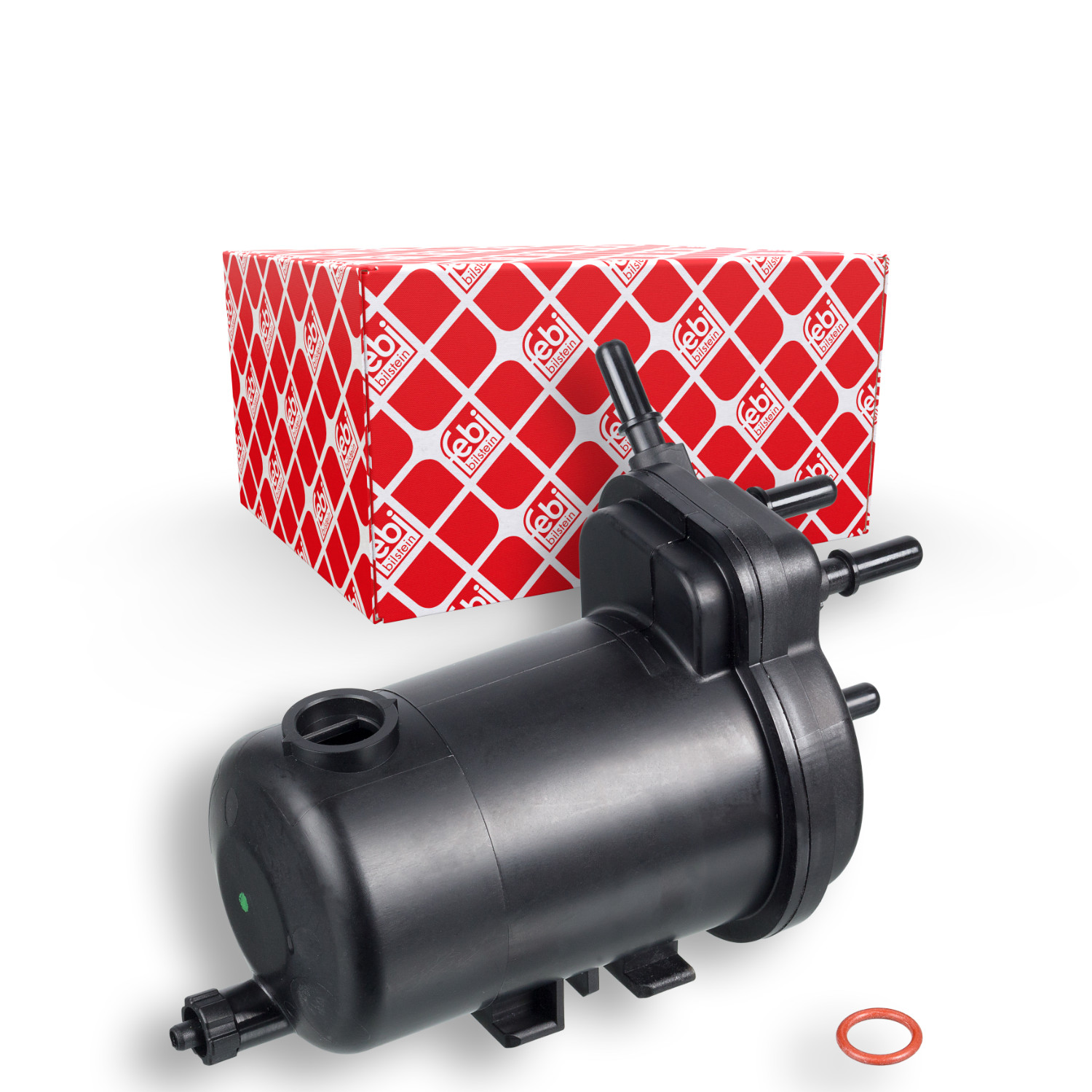 FEBI BILSTEIN Brændstof-filter 104808 med vandaftapningsskrue housing_material_2079|Kabinetmateriale|plastik height_mm_209|Højde [mm]|186 outer_diamet