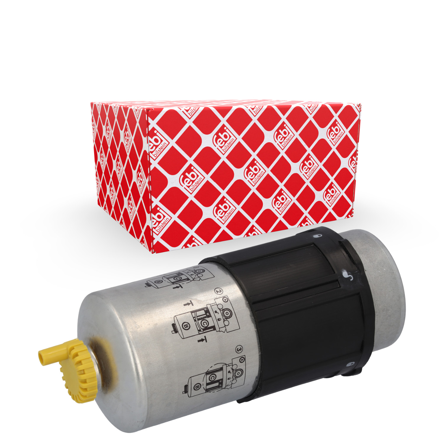 FEBI BILSTEIN Brændstof-filter 105814 med vandaftapningsskrue height_mm_209|Højde [mm]|196 outer_diameter_mm_497|Yderdiameter [mm]|85 internal_thread_