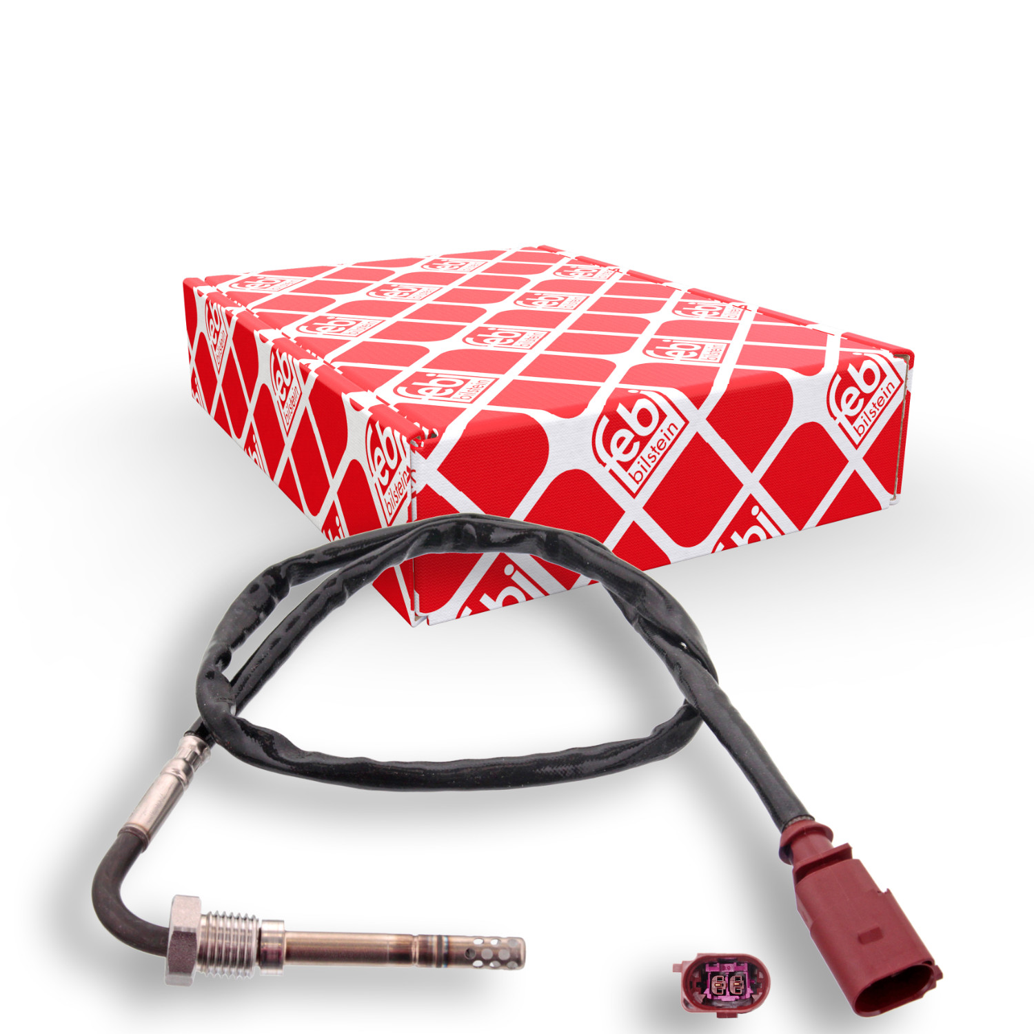 FEBI BILSTEIN Sensor, udstødningsgastemperatur 100807 foran partikelfilter for VW