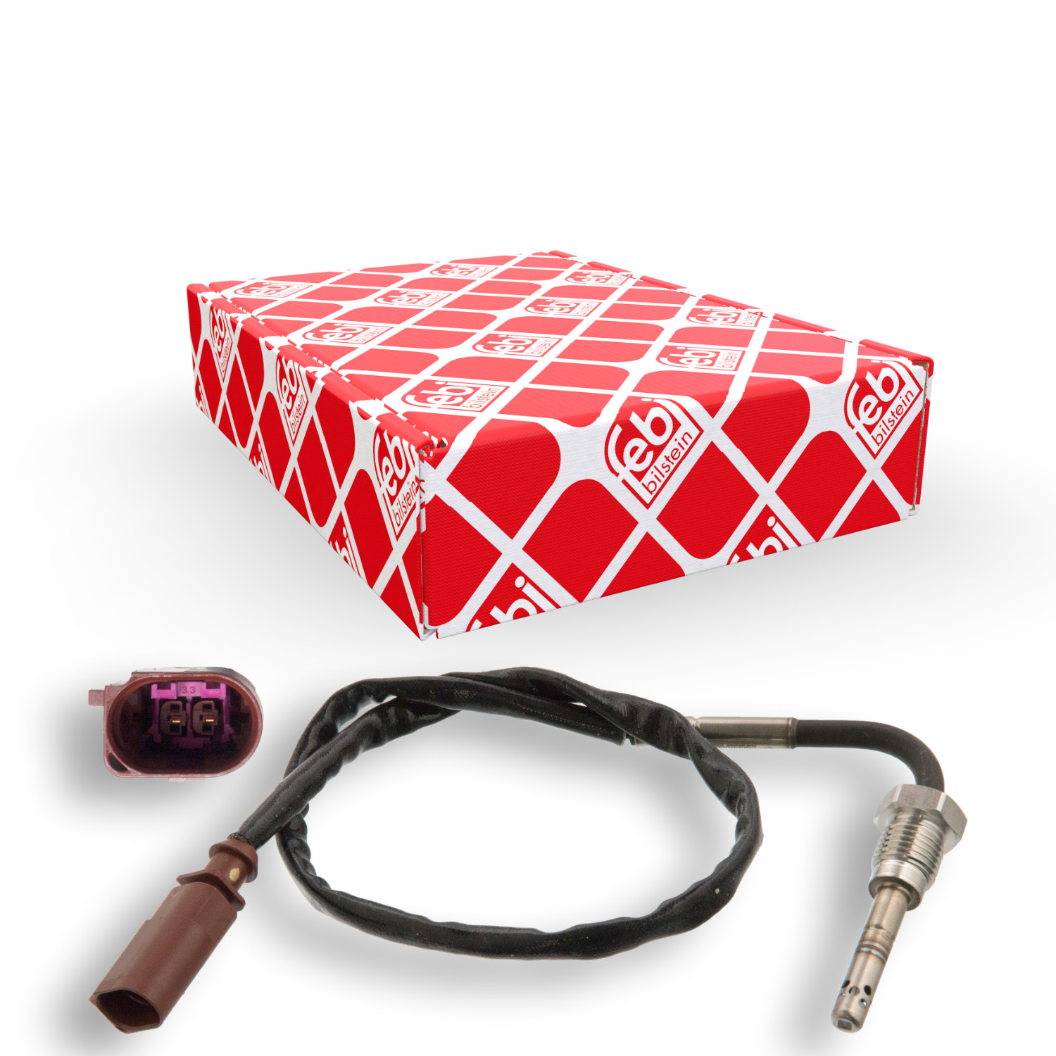 FEBI BILSTEIN Sensor, udstødningsgastemperatur 100837 foran partikelfilter for AUDI