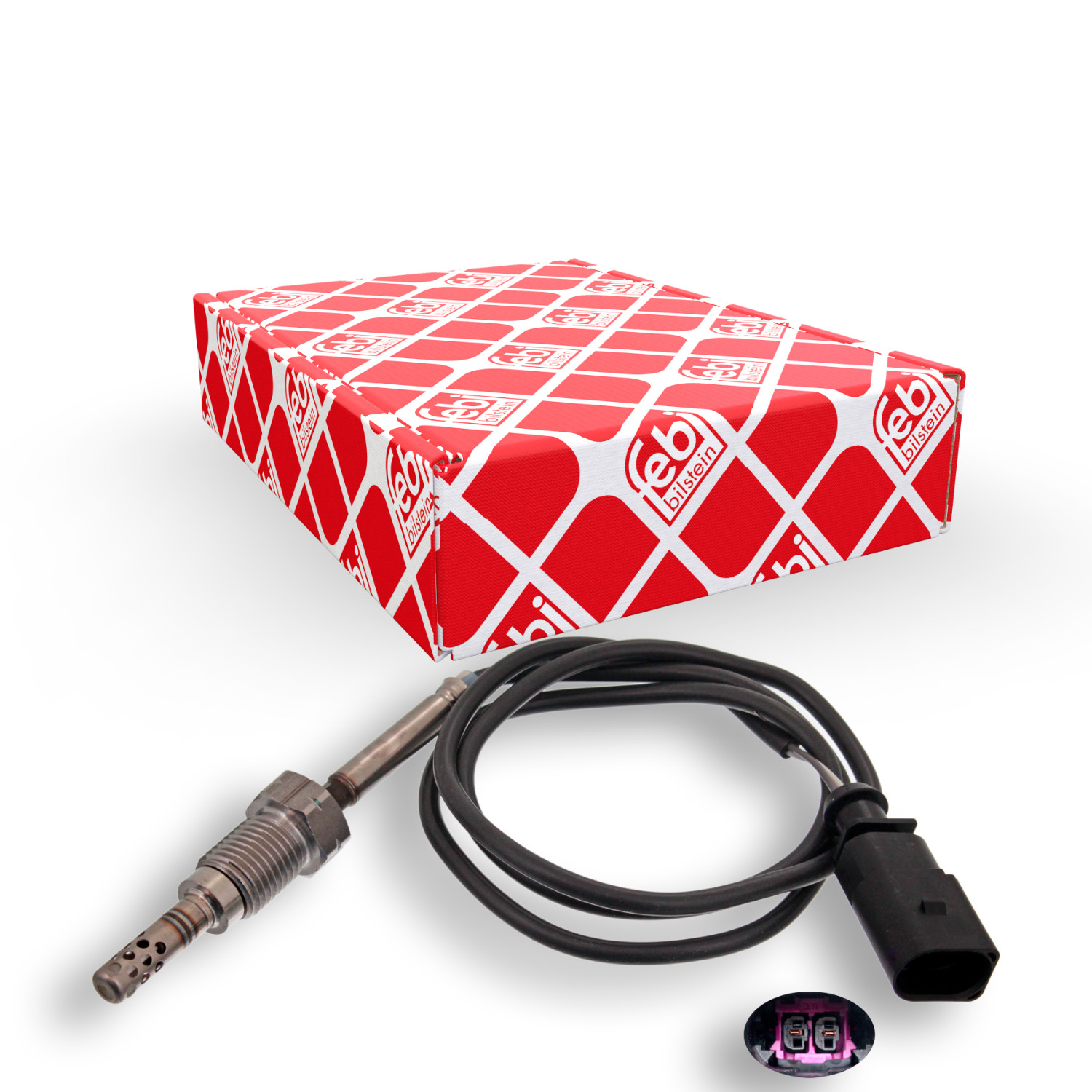 FEBI BILSTEIN Sensor, udstødningsgastemperatur 49259 efter udstødningsturbolader for VW