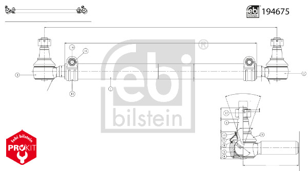 FEBI BILSTEIN 194675 foraksel for VOLVO
