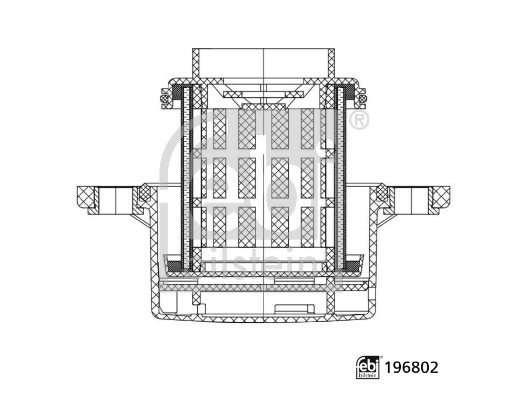 FEBI BILSTEIN Luftfilter, retarder 196802 for MERCEDES-BENZ