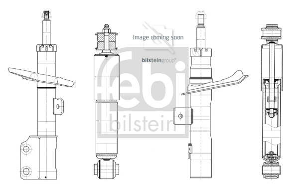 FEBI BILSTEIN Støddæmper 1002655 Bagaksel venstre for KIA