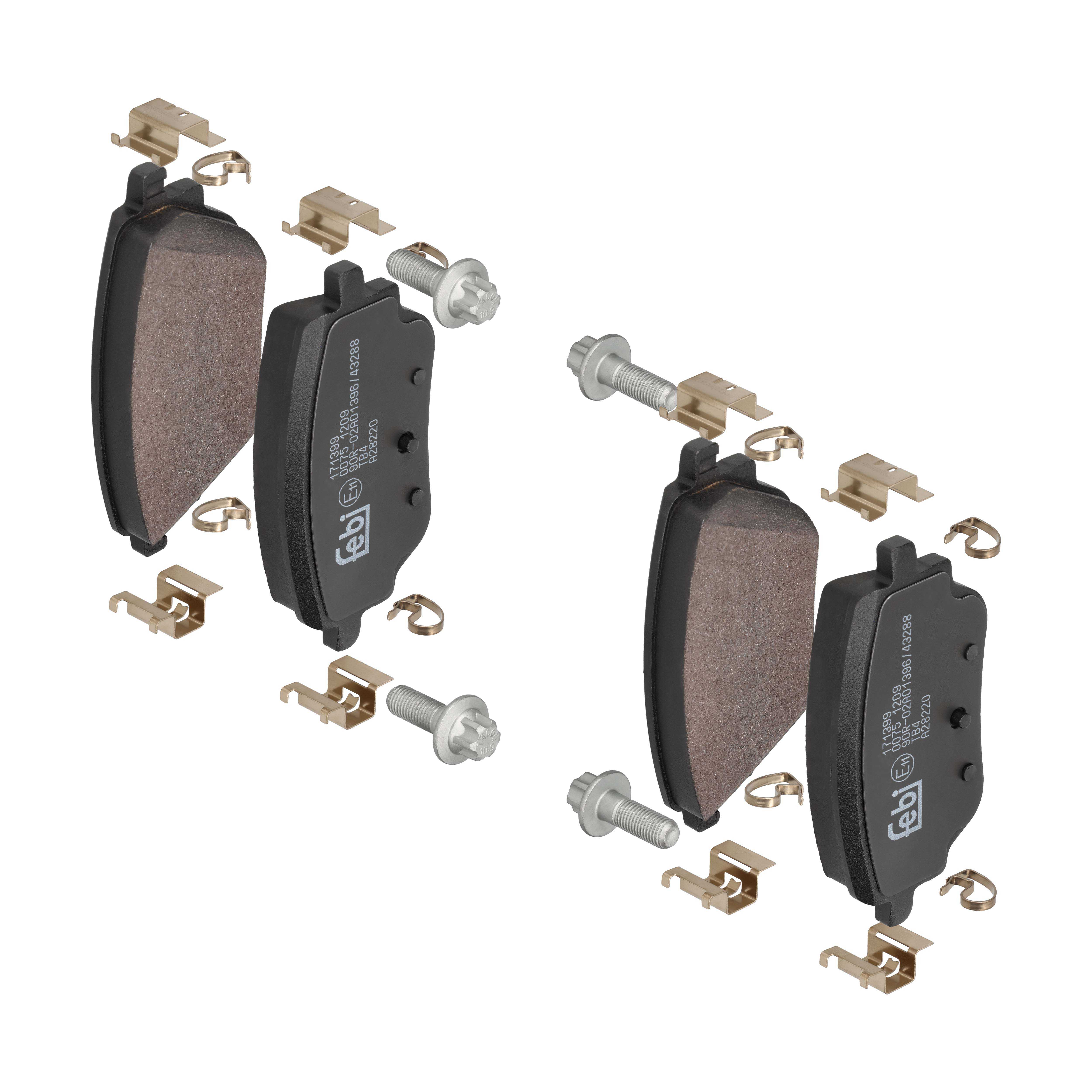 FEBI BILSTEIN Bremseklodser 171399 bagaksel for MERCEDES-BENZ