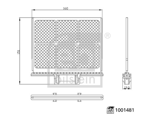 FEBI BILSTEIN 1001481 nede for ISUZU