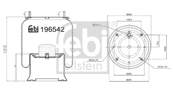 FEBI BILSTEIN 196542 259mm