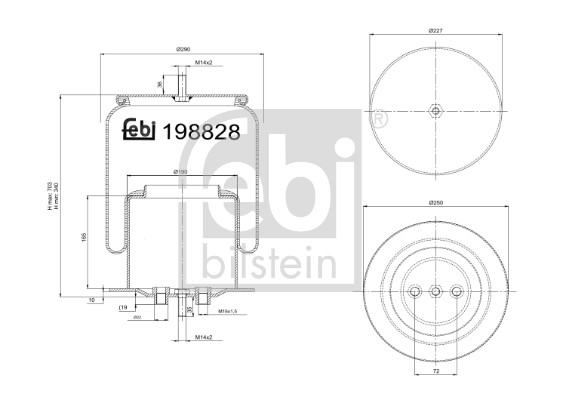 FEBI BILSTEIN 198828 venstre foraksel for IVECO