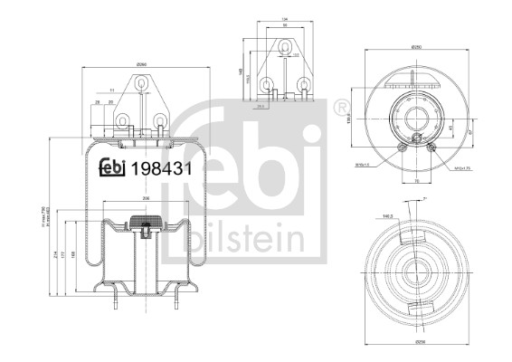 FEBI BILSTEIN 198431 højre foraksel for IVECO