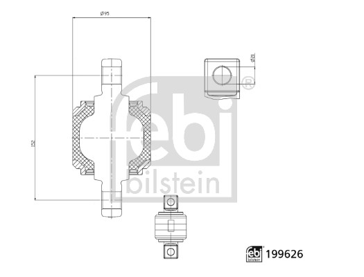FEBI BILSTEIN 199626 bagaksel 95mm