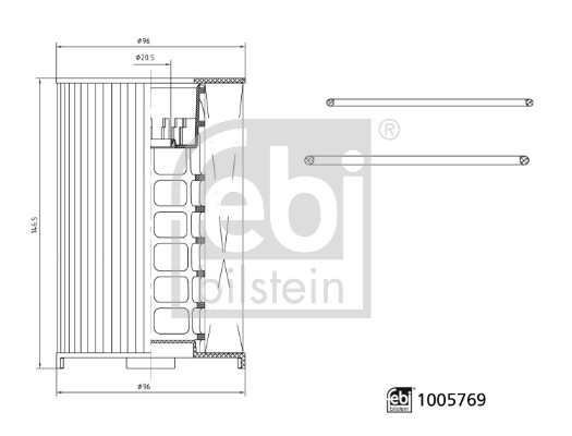 FEBI BILSTEIN 1005769 96mm for VOLVO