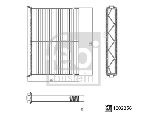 FEBI BILSTEIN Kabineluftfilter 1002256 for MAZDA